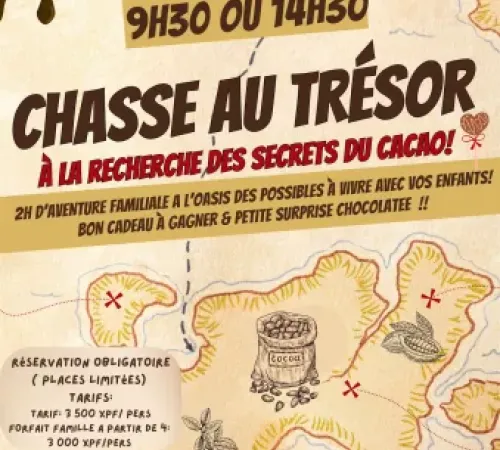 Chasse au trésor: à la recherche des secrets du cacao Chasse au trésor: à la recherche des secrets du cacao