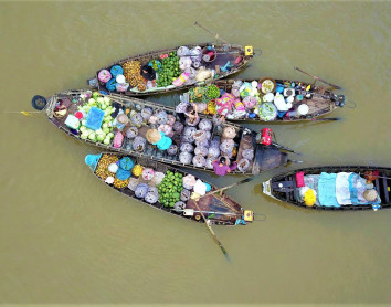 Marché flottant Marché flottant - Hô-Chi-Minh