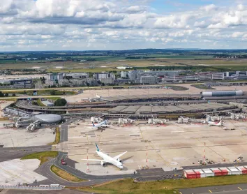 Vue aérienne del'aéroport de Paris
