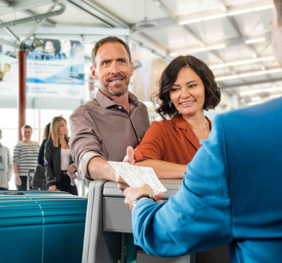 Enregistrement bagages à l'aéroport